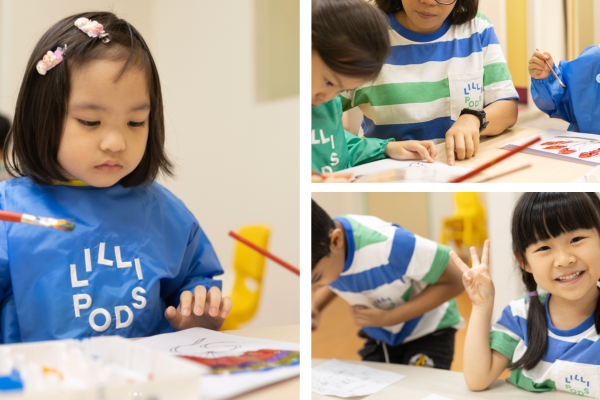 Art lessons at Lillipods Singapore