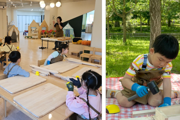 Woodmaking workshop at HEI Schools Nami Island (1)
